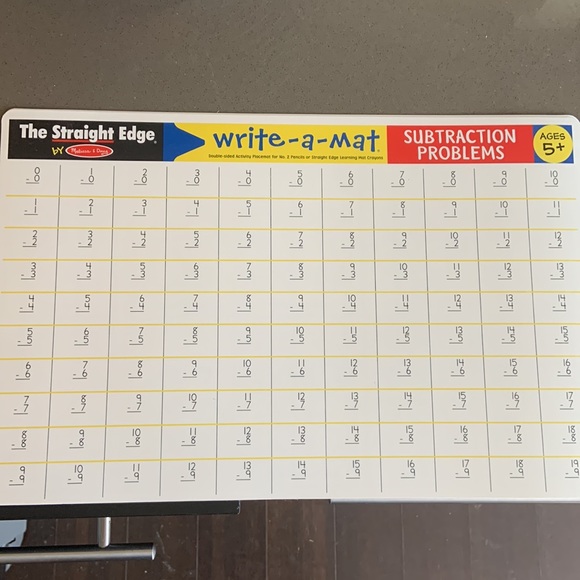 Set of 5 Melissa & Doug write-a-mats - Picture 3 of 6